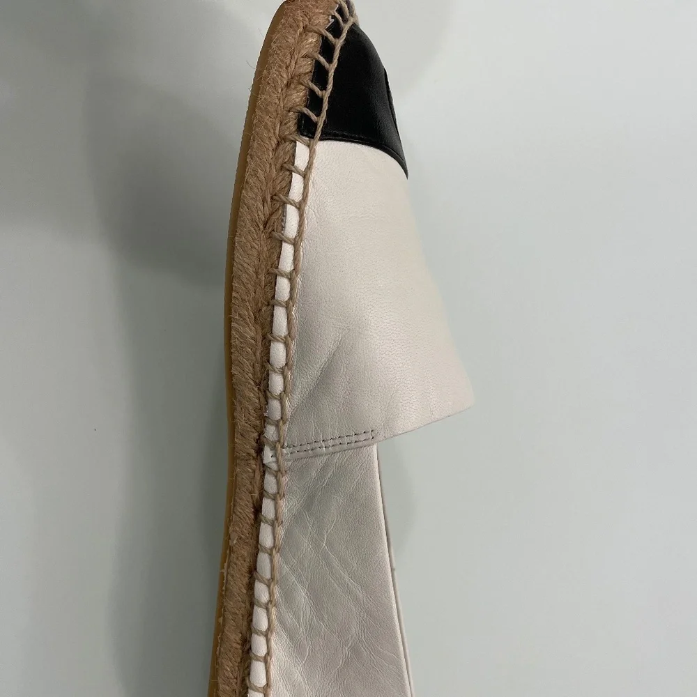 Tory Burch Leather Color Block Espadrille Flats - Picture 7 of 14